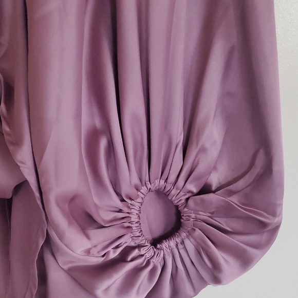 Petal & Pup Satin Lilac Mini Dress - Picture 2 of 6